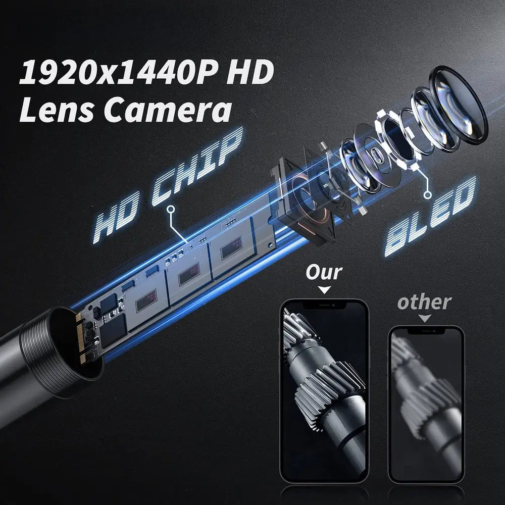 Endoscope Camera Waterproof — HD Inspection Camera with 5m Cable