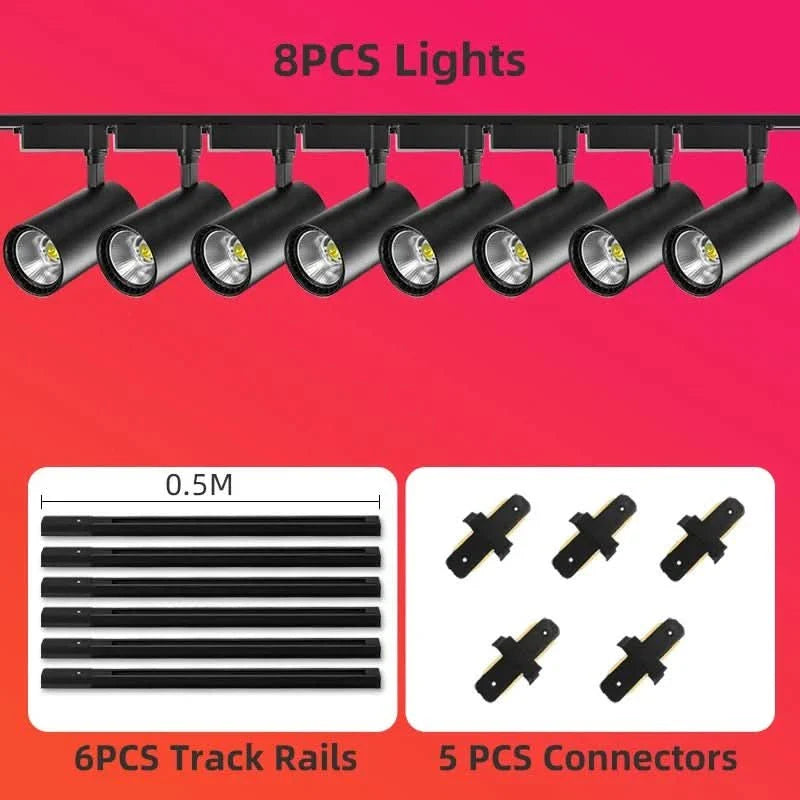LED spotlight for living spaces with adjustable light angle