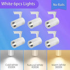 LED spotlight for living spaces with adjustable light angle