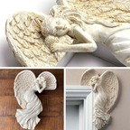 Decoration Door Frame Angel Wings made of Resin