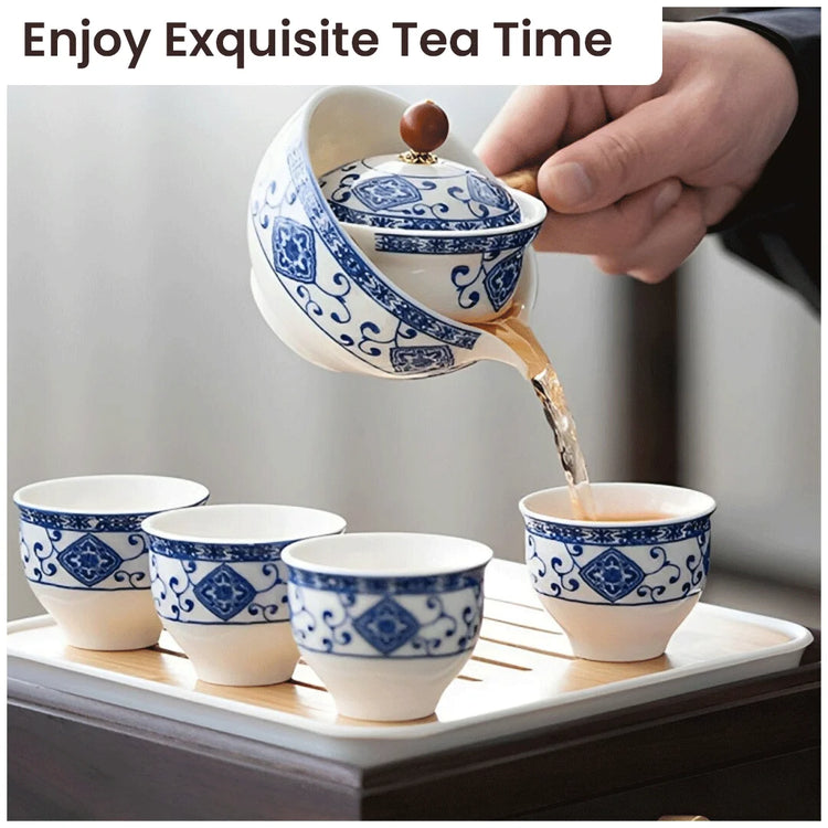 Porcelain Gongfu Tea Set – Timeless Elegance, Perfect Tea Experience