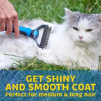 De-shedding comb for pets – gentle & thorough for undercoat