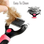 De-shedding comb for pets – gentle & thorough for undercoat