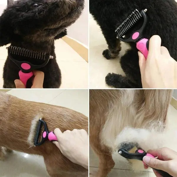 De-shedding comb for pets – gentle & thorough for undercoat