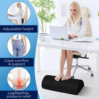 ErgoLift Comfort Foot Rest Cushion | Ergonomic Support - Improved Circulation - Back Pain Relief - Enhanced Posture - at Home or Office