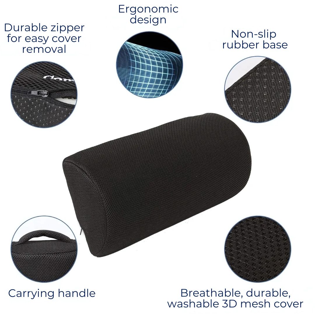 ErgoLift Comfort Foot Rest Cushion | Ergonomic Support - Improved Circulation - Back Pain Relief - Enhanced Posture - at Home or Office