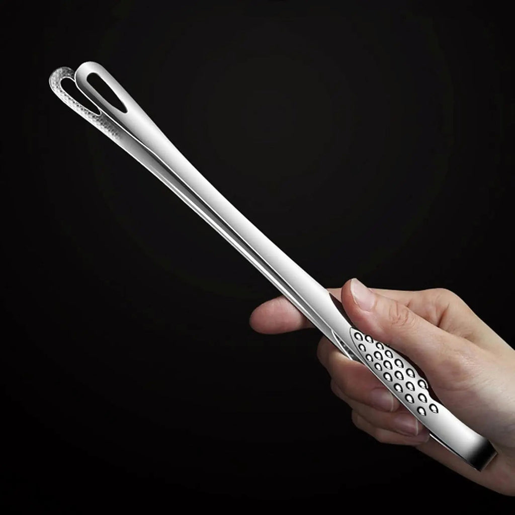 Ergonomic Grill Tongs made of stainless steel for grilling and cooking