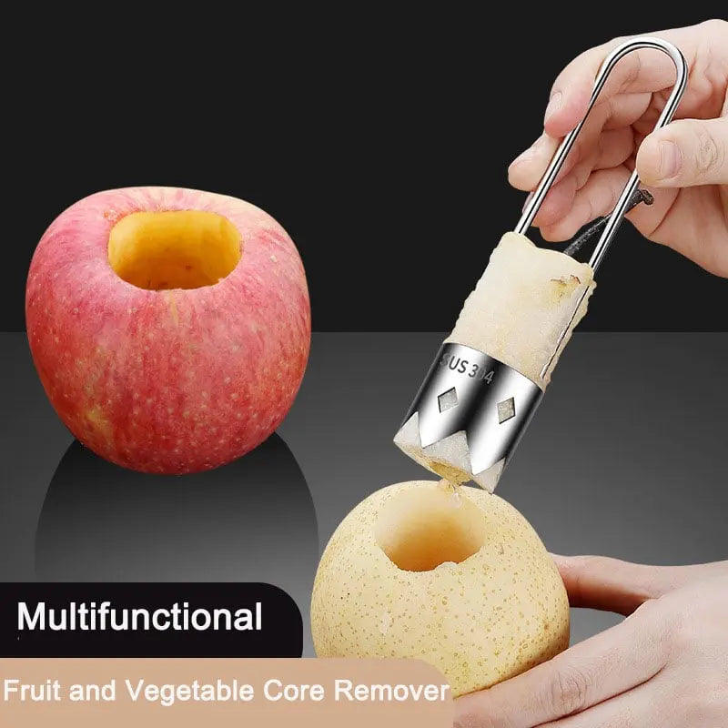 Ergonomic Core Remover made of Stainless Steel for Fruits and Vegetables