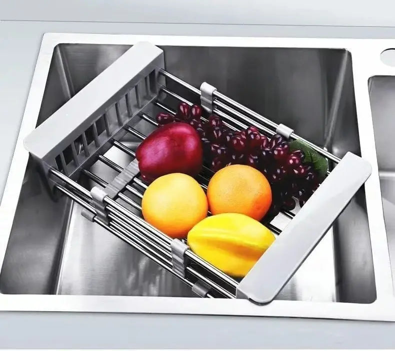 Expandable Stainless Steel Draining Basket for Sinks