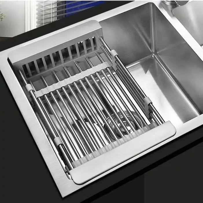 Expandable Stainless Steel Draining Basket for Sinks