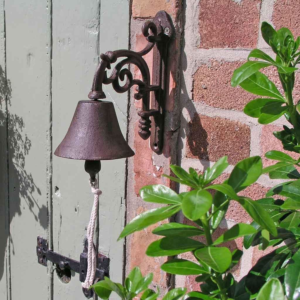 Classic cast iron doorbell in vintage style for stylish entrances