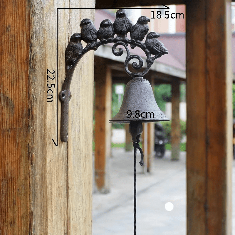 Classic cast iron doorbell in vintage style for stylish entrances