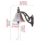 Classic cast iron doorbell in vintage style for stylish entrances