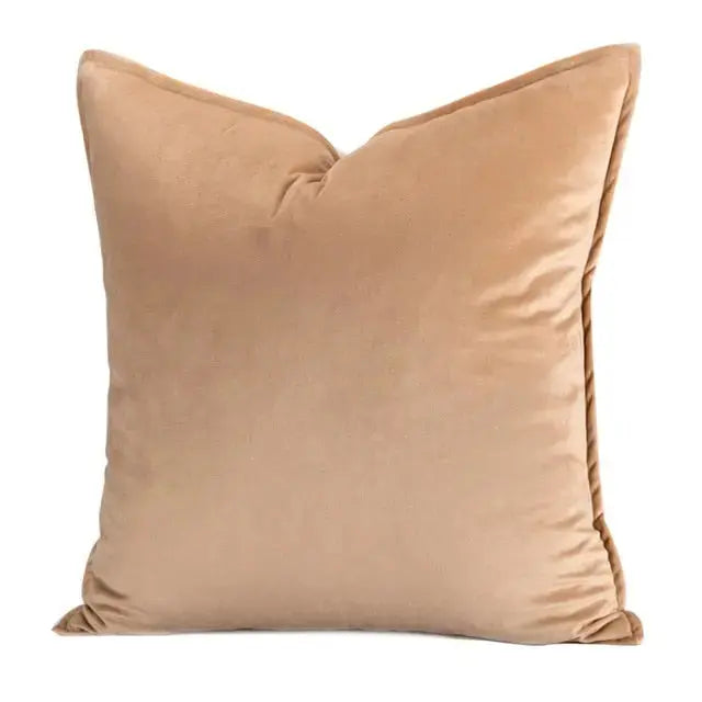 VelvetLuxe – Elegant velvet cushion cover with refined details
