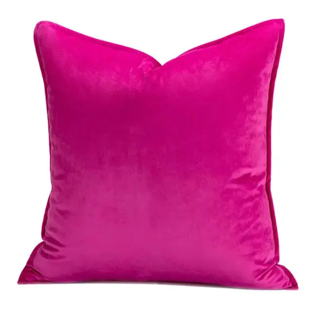 VelvetLuxe – Elegant velvet cushion cover with refined details