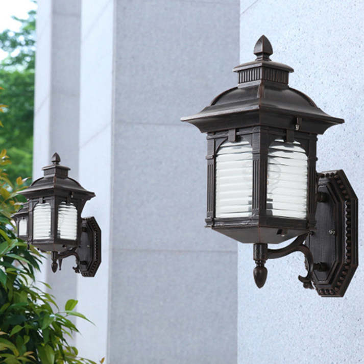 Antique Wall Light Outdoor Black