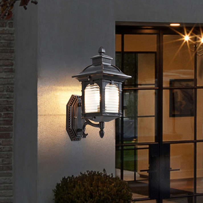 Antique Wall Light Outdoor Black