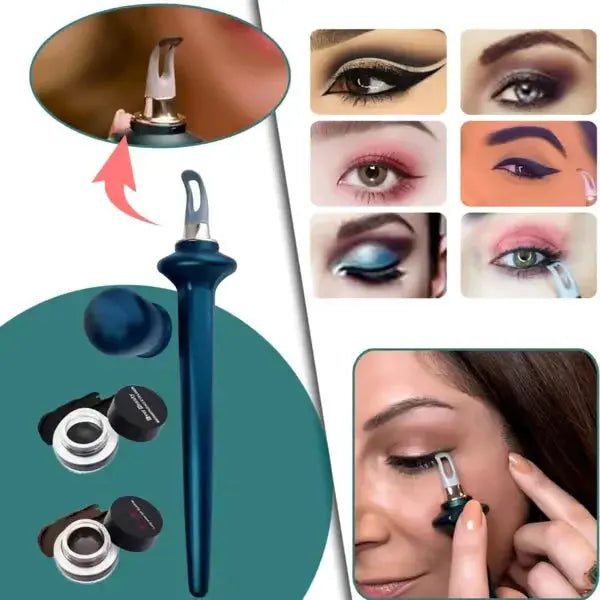 Eyeliner set for flawless lines – incl. waterproof gel