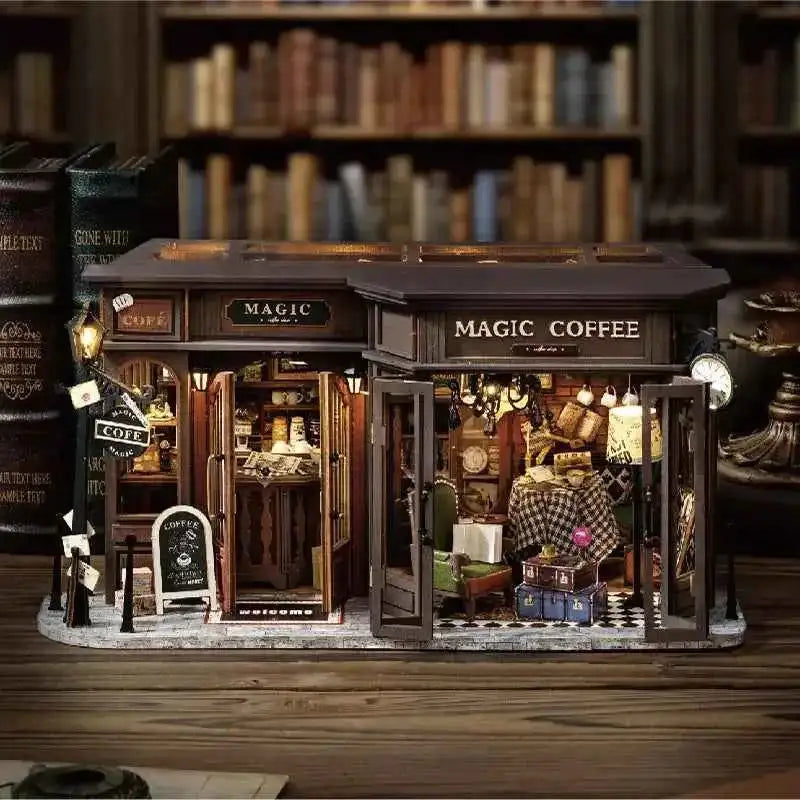 Vintage Coffee Shop DIY Miniature Kit