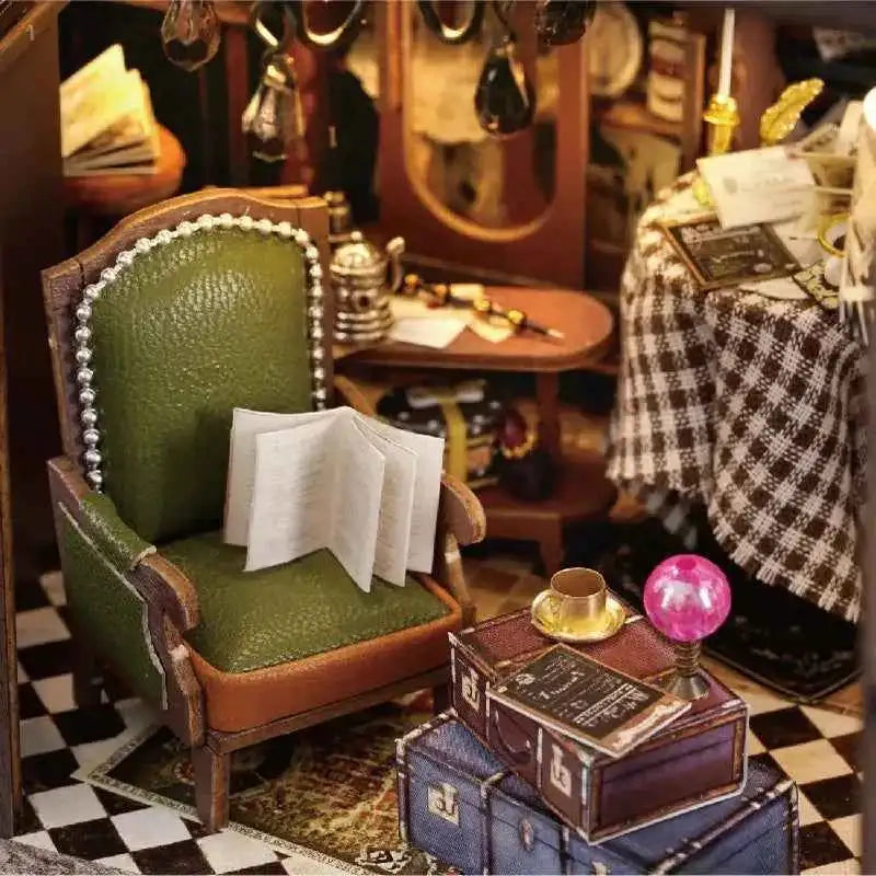 Vintage Coffee Shop DIY Miniature Kit