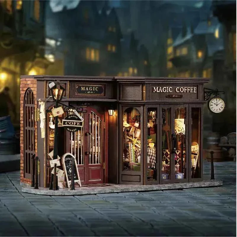 Vintage Coffee Shop DIY Miniature Kit