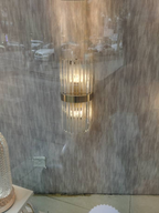 GoldenGleam – Elegant Gold Wall Light with Warm Glow