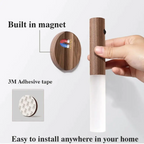 Wooden LED Wall Light with Motion Sensor