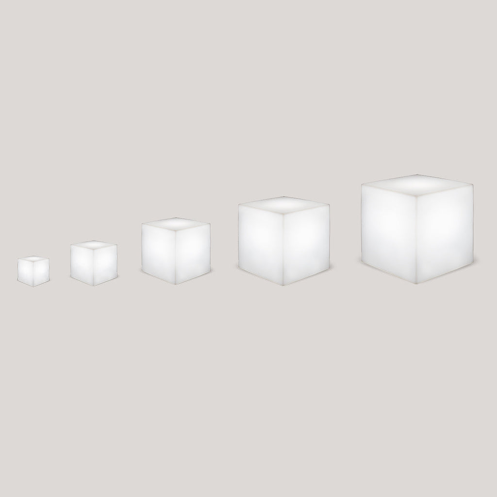 Modern glowing cube in various variants!