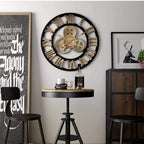 Vintage Gear Pocket Wall Clock
