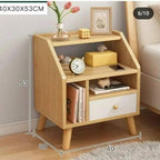 Wood nightstand with drawer