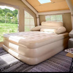 inflatable bed with backrest