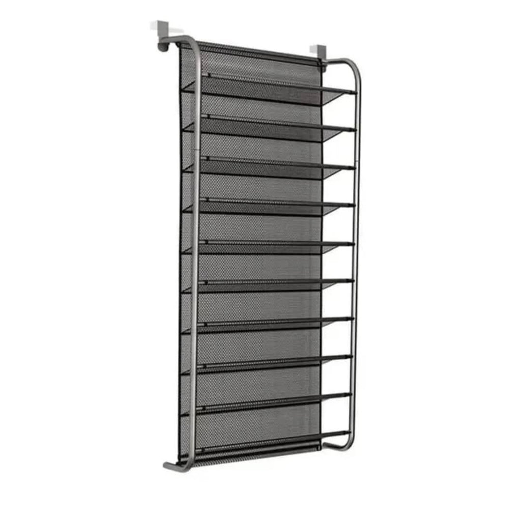 10 Tier Over The Door Shoe Rack Organizer
