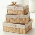 3 piece rattan basket