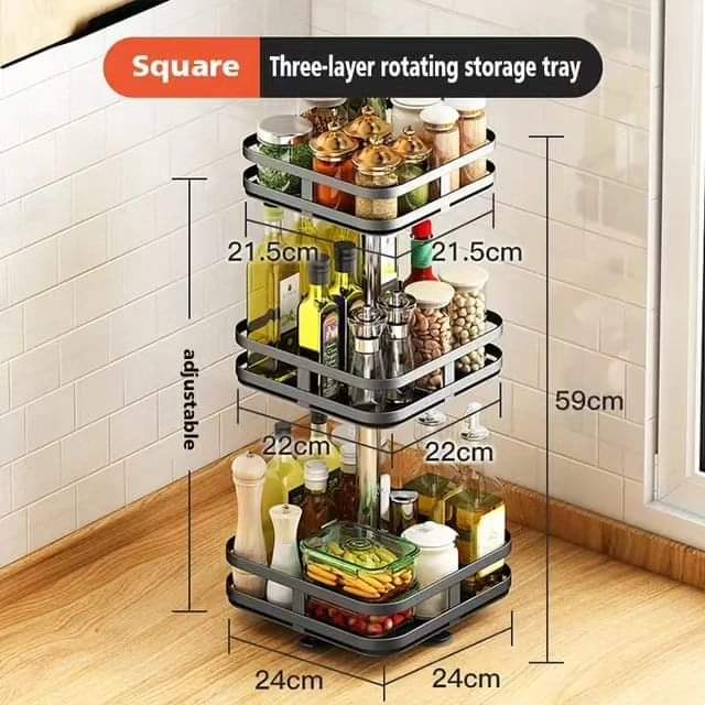 3Tier rotating spice rack