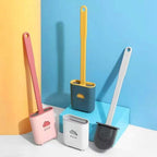 Flat Head Silicone Toilet Brush