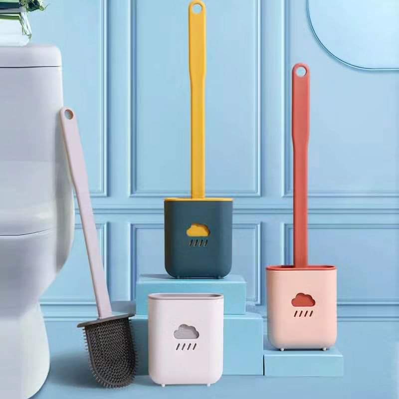 Flat Head Silicone Toilet Brush