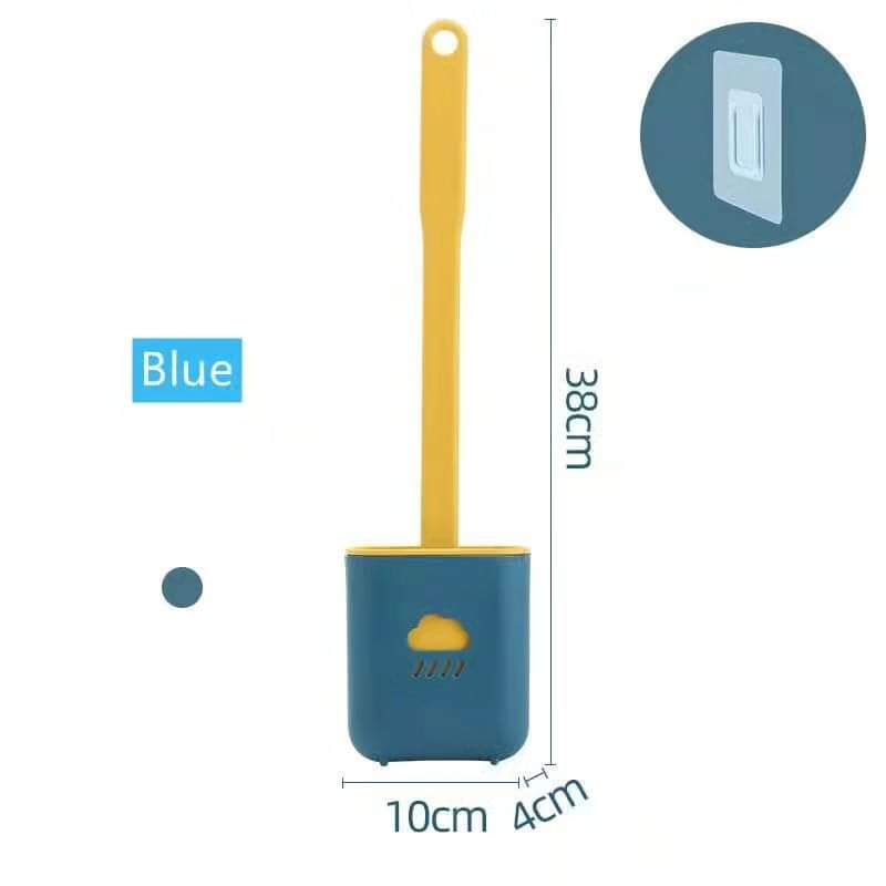 Flat Head Silicone Toilet Brush