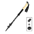 Adjustable trekking poles with anti-shock system