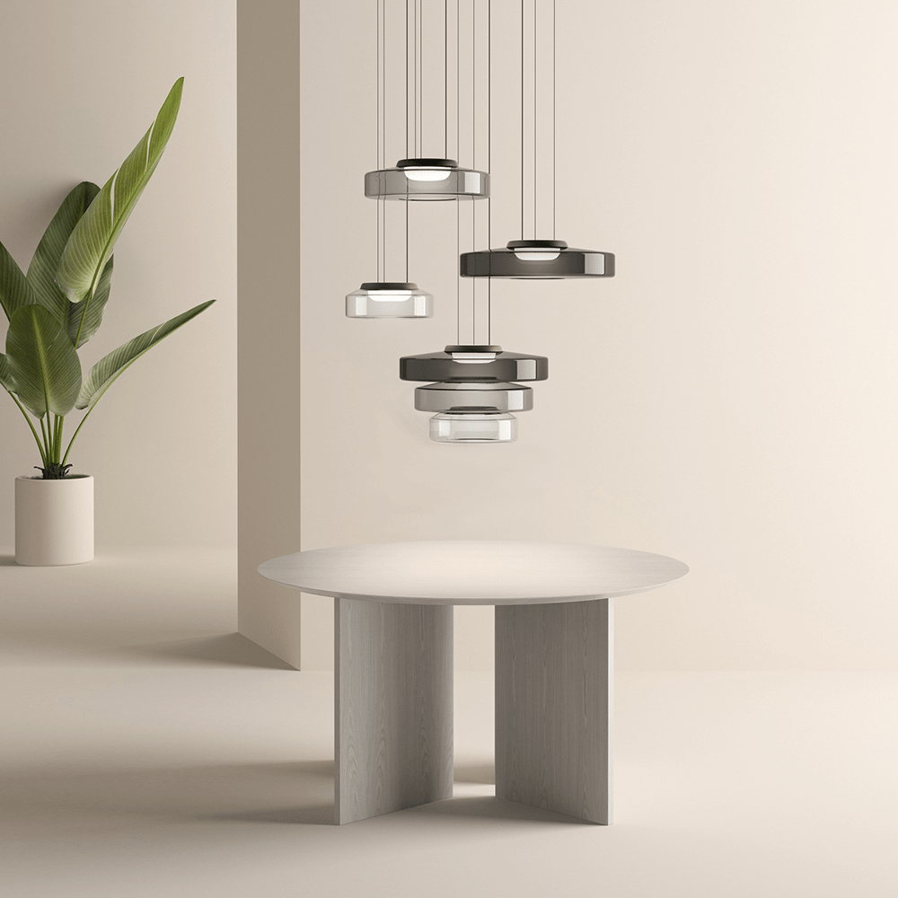 Modern Glass Pendant Lamp in Bauhaus Style - AuroraSphere