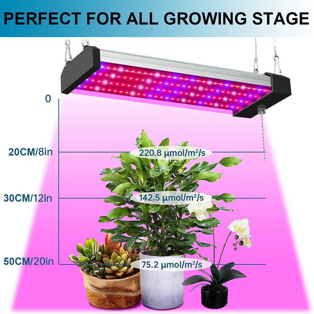 LED plant lamp with full spectrum lighting and pull switch for optimal plant growth