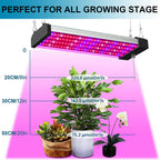 LED plant lamp with full spectrum lighting and pull switch for optimal plant growth