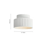Nordic Ceiling Lamp made of Ceramic in Cream Color
