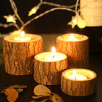 Wooden chandeliers - Rustic ambiance - Enchanting glow