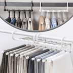 5-in-1 Foldable Clothes Hanger with Rotatable Hook