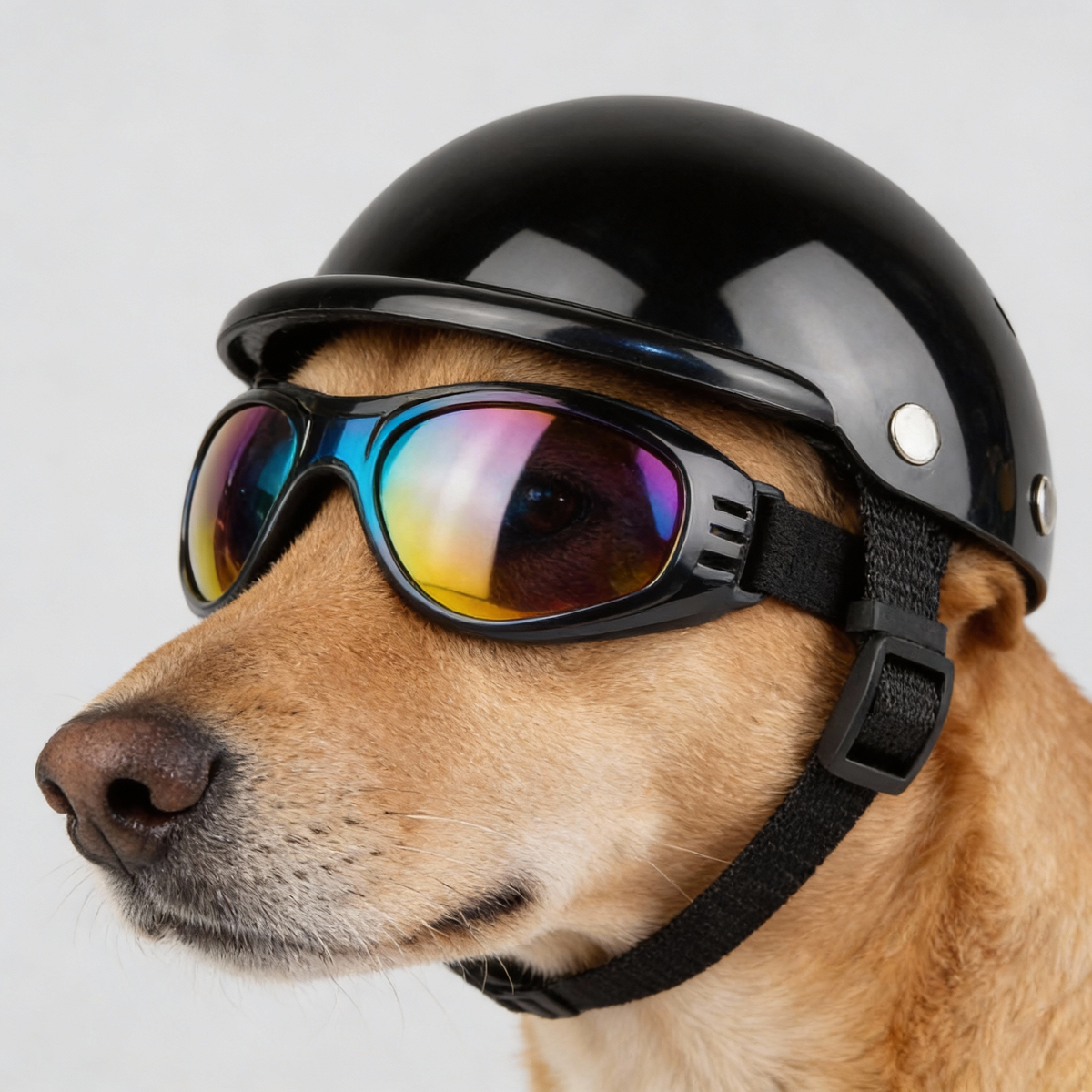 Motorcycle Helmet and Goggles for Dogs – Trendy and Safe