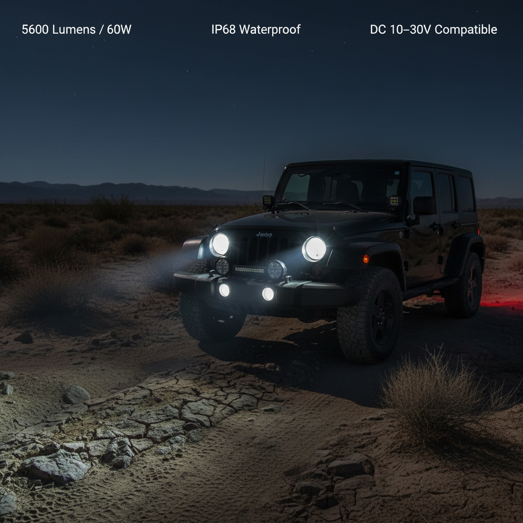 7 Inch LED Driving Light for Car & 4x4
