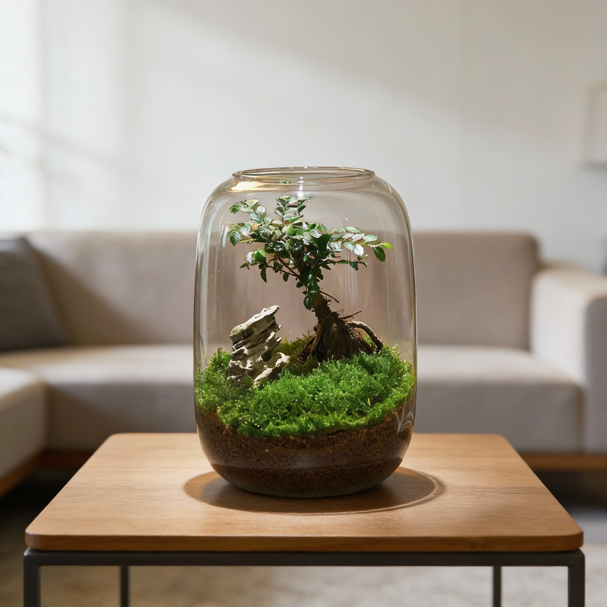 Micro Landscape Glass Vase | Clear Terrarium Planter for Succulents & Home Decor