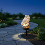 OwlGlow Solar-Powered Garden Lamp