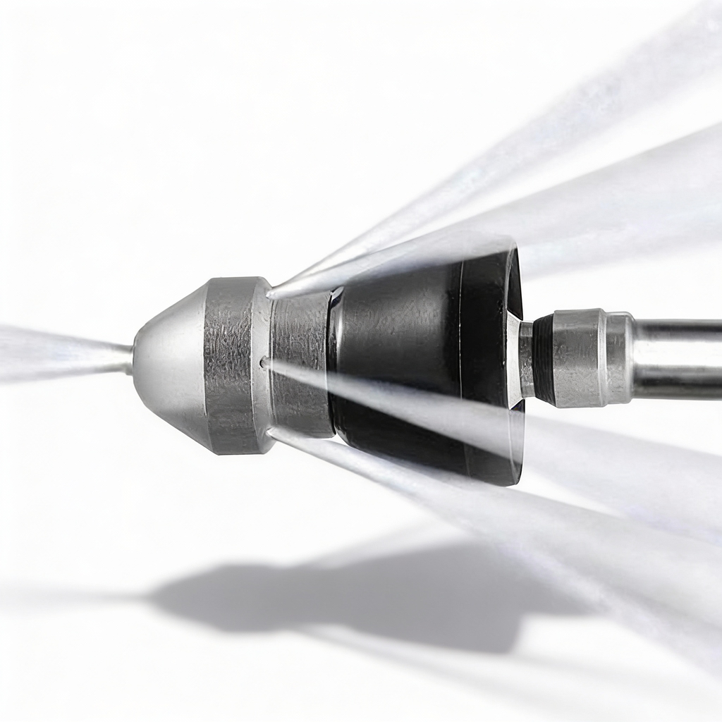 High-Pressure Drain Jetting Nozzle – Stainless Steel Sewer Cleaning Sprayer for Fast Pipe Unblocking