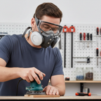 Integrated respiratory mask – For woodworking, painting & dust pRedection